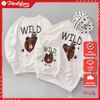 Áo Sweater Gia Đình Familylove - Áo Sweater thu đông gia đình họa tiết gấu nâu WILD Chất Liệu Nỉ Da Cá Cao Cấp