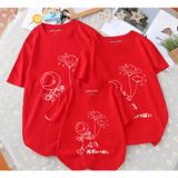 Áo thun cotton gia đình Familylove – Set in hình phi hành gia vũ trụ dễ thương