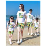 Đồng phục đi biển Familylove - Bộ Quần Áo đồng phục gia đình đi biển mẫu Shark Sound Level Sure Out
