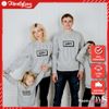 Áo Sweater Gia đình Cotton Nỉ da cá (Hình thật chất áo + Logo Thương hiệu) Chữ Copy Copy Paste
