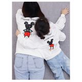 Áo Sweater Gia Đình Familylove - Áo Sweater Mickey nét vẽ 2 mặt Chất Liệu Nỉ Da Cá Cao Cấp