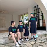 Áo gia đình Familylove - áo váy phom rộng đồ gia đình Dream 3 chất liệu cotton 100% mềm mịn form rộng