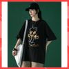 Áo thun tay lỡ Unisex Familylove - Áo phông nam nữ họa tiết Gấu NO IDEA trẻ trung chất liệu cotton 100%