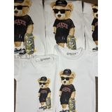 Áo gia đình Familylove - Mẫu Đồng phục gia đình Gấu Skate cực dễ thương chất liệu cotton 100% co giãn