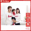 Áo Sweater Gia đình Familylove - Áo Sweater gia đình Hình Trái Tim Love Xinh Xắn Chất Cotton 100% Cao Cấp