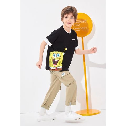 Áo thun bé trai Familylove - Áo phông bé trai họa tiết Bọt biển chất liệu cotton 100% co giãn mềm mịn thoáng mát