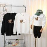 Áo sweater gia đình Familylove - Áo Sweater họa tiết Elegant Bear chất liệu nỉ da cá cao cấp