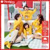 Áo Hoodie Gia Đình Familylove - Mẫu Áo Gia Đình Hoodie Dài Tay Chibi Perfectly Chất Nỉ Da Cá Cotton 100%