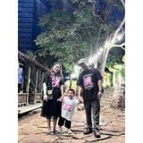 Áo gia đình FamilyLove - đồ gia đình 3 4 5 người chú gấu hồng Enjoy California CAL xinh xắn chất 100 cotton