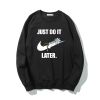 Áo hoodie nỉ cho nam form rộng Familylove – Áo mùa đông Nam nữ Thông điệp Just Do It Later - Let free