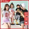 Áo Gia Đình Familylove - Mẫu Áo Đồng Phục Gia Đình Họa Tiết Chibi Wolf Rabbit Love Chất Liệu Cotton 100% Co Giãn