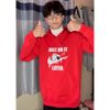 Áo hoodie nỉ cho nam form rộng Familylove – Áo mùa đông nam nữ phi hành gia Thông điệp Just do it Later