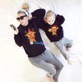Áo sweater gia đình Familylove - Áo Sweater Noel họa tiết gia đình tuần lộc đáng yêu chất liệu nỉ da cá cao cấp