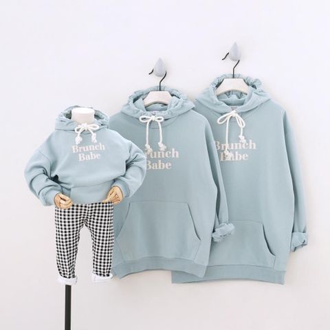 Áo Gia Đình Thu Đông Familylove -Mẫu Gia Đình Thu Đông Hoodie Ấm Áp  Brunch Babe Dễ Thương Chất Liệu Nỉ Da Cá Cao Cấp