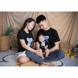 Áo Gia Đình Familylove - Set Đồ Gia Đình Họa Tiết Hình Gấu Cực Dễ Thương Chất Liệu Cotton 100% Co Giãn