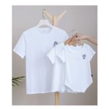 Áo Gia Đình Familylove - Mẫu Đồng Phục Gia Đình In Góc Họa Tiết Quạt Gió Và Cô Bé Đáng Yêu Chất Liệu Cotton 100% Co Giãn