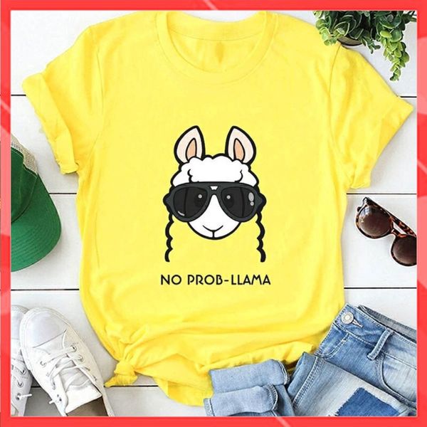 Áo thun phông nam nữ form rộng Familylove - Mẫu áo Unisex Cô CỪU tóc dài đeo kính dễ thương chất Cotton 100% cao cấp