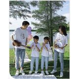 Áo gia đình Familylove - Mẫu Đồng phục gia đình Gấu đi dã ngoạidễ thương chất liệu cotton 100% cao cấp