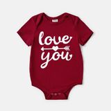 Áo Gia Đình Familylove - Đồng Phục Gia Đình In Chữ Love You More Xinh Xắn Cotton 100% Cao Cấp 2 Màu Trắng Đỏ Đô