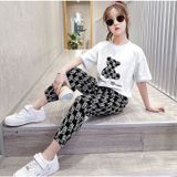 Bộ quần áo bé gái Familylove - Set quần áo trẻ em hình Gấu đáng yêu năng động chất liệu cotton 100% co giãn mềm mịn