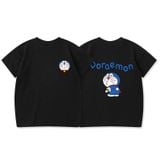 Áo gia đình Familylove - đồ gia đình Doraemon xinh xắn chất liệu cotton 100% cao cấp form rộng