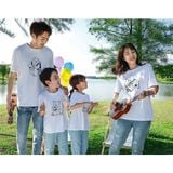 Áo gia đình Familylove - Mẫu Đồng phục gia đình Gấu đi dã ngoạidễ thương chất liệu cotton 100% cao cấp