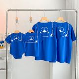 Áo gia đình Familylove - đồ gia đình họa tiết gấu Hello đáng yêu chất liệu cotton 100% cao cấp