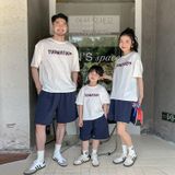 Bộ quần áo gia đình Familylove - set bộ quần áo gia đình in chữ TUOMATUO xinh xắn chất liệu cotton 100% co giãn