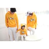 Áo Gia đình Dài Tay Familylove - Mẫu Áo Gia đình Hoodie Dài Tay Chữ Love vương miện Nón/Túi Chất Nỉ Da Cá Cotton 100%
