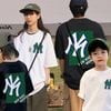 Áo gia đình Familylove - Set Đồ Gia đình NY chữ NEW RIKKI MOMOES chất Cotton 100% co giãn 4 chiều cao cấp