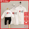 Áo gia đình thu đông LOVE - Thời trang Familylove - Hàng chuẩn thương hiệu