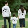 Áo sweater gia đình Familylove - Áo Sweater họa tiết gấu trúc đáng yêu chất liệu nỉ da cá cao cấp