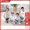 Áo Sweater Gia Đình Familylove - Mẫu Áo Sweater  Họa Tiết Trái Tim Xinh Xắn Love Gumuf Ank A Chất Nỉ Da Cá Cotton 100%