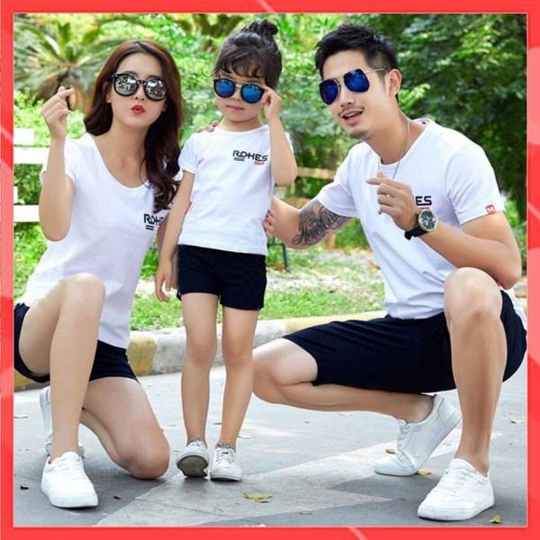 Set gia đình ROHES (Áo+ quần) - Thời trang Familylove  Hàng chuẩn thương hiệu