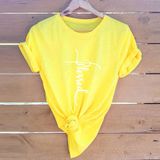 Áo thun phông nam nữ form rộng Familylove - Mẫu áo Unisex Chữ Blessed cách điệu chất Cotton 100% cao cấp