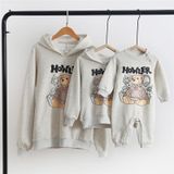 Áo Hoodie Gia đình Familylove - Áo Gia Đình Thu Đông Chú Gấu HOWLER Đáng Yêu Chất Nỉ Da Cá Cotton 100%