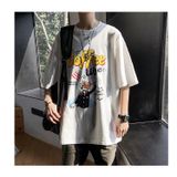 Áo thun phông nam form rộng Familylove - Mẫu áo thun nam tay lỡ Coffee Life chất Cotton 100% cao cấp