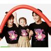 Áo gia đình Familylove - đồ gia đình họa tiết gấu dâu LOTSO đáng yêu chất liệu cotton 100% cao cấp