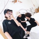 Áo gia đình Familylove - đồ gia đình logo NY hai mặt chất liệu cotton 100% co giãn