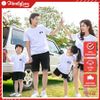Áo Gia Đình Familylove - Mẫu Áo Đồng Phục Gia Đình In Logo Họa Tiết M-3 Chất Liệu Cotton 100% Co Giãn