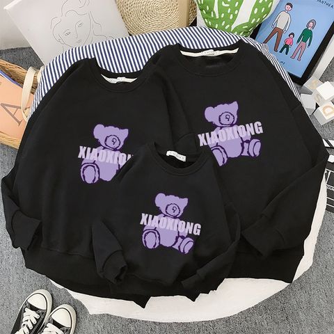 Áo sweater gia đình Familylove - Áo Sweater họa tiết gấu XIAO XIONG chất liệu nỉ da cá cao cấp