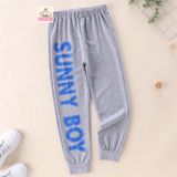 Quần Jogger Nỉ Da Cá Cao Cấp Dáng Thể Thao Năng Động Cho Bé Trai chữ Sunny Boy Familylove Kids Size Đại đến 55kg