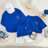 Áo gia đình Familylove - đồ gia đình họa tiết gấu Hello đáng yêu chất liệu cotton 100% cao cấp