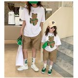Áo gia đình Familylove - Mẫu Áo Quần cho gia đình Gấu Bear cực dễ thương chất liệu cotton 100% co giãn