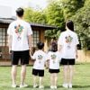 Áo gia đình Familylove - đồ gia đình họa tiết phi hành gia và các hành tinh chất liệu cotton 100% co giãn cao cấp