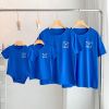 Áo gia đình Familylove - đồ gia đình họa tiết gấu Hello đáng yêu chất liệu cotton 100% cao cấp