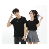Áo thun trơn nam nữ Familylove - Áo phông Basic Tee nhiều màu chất liệu cotton 100% mềm mịn thoáng mát