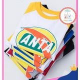Bộ quần áo cho bé ANTAKID Size từ 9-40kg. Chuẩn shop - Logo thương hiệu Thun cotton 100% co giãn 4 chiều, mát, mịn