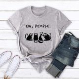Áo Thun Phông Nam Nữ Form Rộng Familylove - Mẫu Áo Unisex Nam Nữ 4 Chú Mèo Ew, People