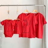 Áo gia đình Familylove - đồ gia đình họa tiết thỏ  đáng yêu chất liệu cotton 100% co giãn cao cấp